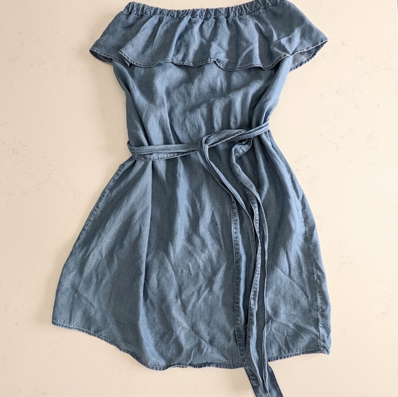 Michael Kors denim dress, strapless, size small - Picture 3 of 9